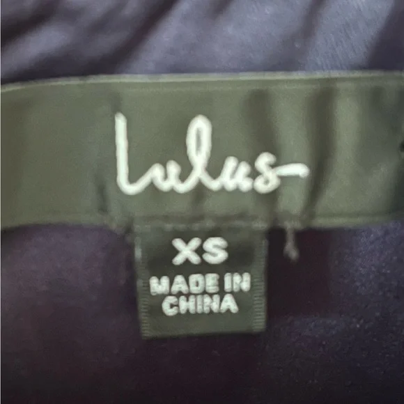 Lulus All About Love Navy Blue Floral Print Midi Dress Party Cocktail - XS - Picture 10 of 10